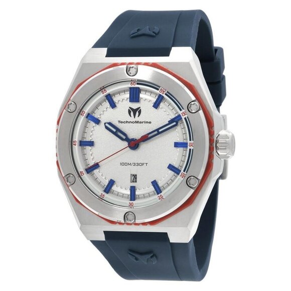 NWT Technomarine Fashion Men's Quartz Plastic and Stainless Steel Authe - Picture 1 of 3